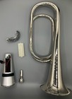 Ceremonial Bugle With Case   Digital Insert  Plays Taps And Other Calls 