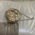 Vintage Art Deco Beaded Sequin Evening Bag Clutch Handbag Change Purse  chain