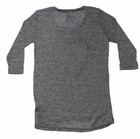 Girls Sweater Gray Size Large Quilted Heart Lightweight Sheer Valentines Day Euc