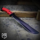 15 5  Red Survival Jungle Hunting Machete Sawback Military Fixed Blade Sheath