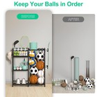 Garage Sports Equipment Organizer  Garage Storage Rack With Elastic Straps An   