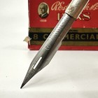 X2 Vtg Esterbrook Commercial Pen No 8 Rare Steel Dip Pen Nib -double Grind