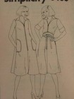 Lovely Vtg 77 Simplicity 8403 Misses Flared Front Zip Dress Pattern 6-8