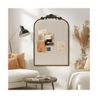 Arch Fabric Pinboard  Antique Gold Bulletin Boards 24 x36   Vintage Cork Boar   