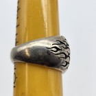Harley Davidson Willie G Men s Mod Sterling Silver Flaming Skull Ring Size 9 5