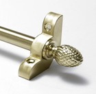 13 Satin Brass Stair Rods - 1 2  X 28 5  - Premium Range - Pine Finial