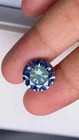 3 Ct Natural Royal Blue Diamond Round Cut Vvs1 D Grade Certified Ring Size Stone