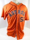 2013-19 Houston Astros  52 Game Used Orange Jersey Nameplate Removed 48 Dp25519
