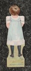 1894 Paper Doll Victorian Trade Card Mclaughlins Coffee Girl With Pocket Watch