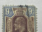 Gb King Edward Vii Sg 250 9d Dull Purple And Ultramarine U mint 