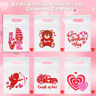 60pcs Valentines Day Gifts Bags For Kids  Valentine s Day Candy Treat Bags For K