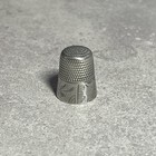 Antique Simons Bros Sterling Silver Scroll Band Thimble