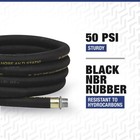 Roughneck Antistatic Grounded Fuel Hose For 12v Or 110v Pumps  3 4in  X 20ft 