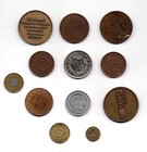 Vintage Collectible Token Coin Lot 12 Pieces Mixed Designs   Brands