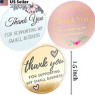 Chimne 500pcs Thank You Stickers  1 5 Inch For Inch  Floral