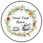Tea Party Bridal Personalized Custom Envelope Seals Labels Stickers Favors