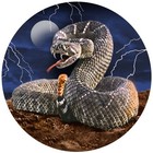 4 Rattlesnake Decals Bumper Stickers 3  Gifts Men Ladies Goth Adhesive Backing 