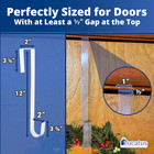 Non Scratch  100  Clear 12 In Wreath Hanger  Christmas Wreaths Holder For Hangin