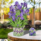 3d Greeting Cards Pop Up 16  Iris Paper Flower Bouquet Romantic 