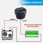 5pcs 12v Round Rocker Switch Ac 6a 250v 10a 125v Spst 2 Pin 2 Position On off T