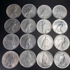 1921-1935 90  Silver Peace Dollars Lot Of 5 Uncirculated Mixed Dates Collectible