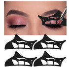 4pcs Reusable Eyeshadow Stencil Tool Cat Eyeliner Stencil Guide Makeup Kit