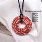 5 Frequency Ring Combination Cubit Pendant  Sacred Geometry Copper Necklace