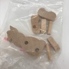Unfinished Wood Mini Build A Bunny Easter Craft Kit Set Of 4 Ready To Paint