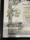 1916 Ww I Us Army Enlistment Lithograph Certificate 17x13 Framed