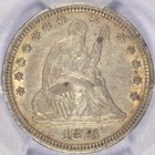 1876 Seated Liberty Quarter Pcgs Xf45 Crusty Orginal Type Coin