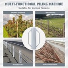30 Lb T Post Driver Heavy Duty Fence Post Drive Metal Post Pounder With Handles