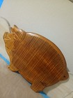 Pig Shaped Wood Cutting Board 17  W X 10 5  H X  5  Thick Beautiful Craftmanship