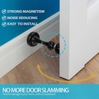 Magnetic Door Stop   black    Stopper Strong Catch For Hold Open Premium Stainless