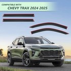 Tape-on Rain Guards For Chevy Trax 2024 2025  Side Window Deflectors Visor Rain