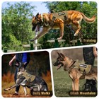 Winsee Service Dog Vest Harness For Large Dog  Tactical Working Molle Vest With