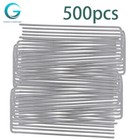 500 Pack U-pin Garden Stakes Galvanized Landscape Sod Staples 11 Gauge 6 Inch