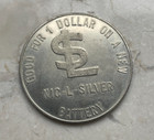 1950 Nic-l-silver Battery  1 1 One Dollar Trade Token