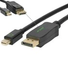 Mini Displayport To Displayport Cable Mini Dp To Dp Adapter Hd Video 4k 60hz 6ft