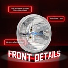 New 5-3 4  5 75  Halogen Headlights Hi lo Beam For Pontiac Gto Grand Prix