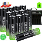 Battery 3 7v Rechargeable Batteries Lithium Charger For Flashlight Lot Gift