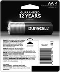 Duracell Coppertop Double Aa Batteries With Power Boost Ingredients 4 Count