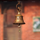 Auear  30 Pack Vintage Brass Bells Mini Jingle Bell Diy Craft 11mm Small Tibetan