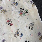 Vintage 80s Dundee Babies Disney Mickey Minnie Fitted White Nursery Crib Sheet