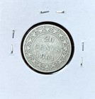 1881 Newfoundland Victoria Sterling Silver 20 Cents