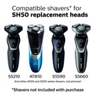 4-pack Sh50 Replacement Razor Blades For P-hilips Norelco Series 5000 Razors -