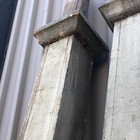 C1870 Pair Antique Boxed Porch Posts Beefy Molded Crown 101 5    X 6    Sq 13    Exten