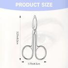 Tweezers Scissor Handle  Straight Tip Eyebrows Tweezers Scissors Shaped Hair Plu
