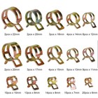 115x Hose Spring Clamps Fasteners Kit 6-22mm Fuel Water Line Pipe Air Tube Clips