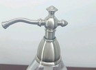 New Clear Glass brushed Silver Pump Vintage Style Kitchen Soap Dispenser