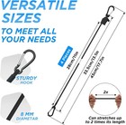 12 Inch Adjustable Bungee Cords With Carabiner Hooks Heavy Duty Tie Down Straps